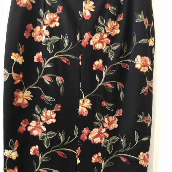 New York Clothing Company Black Embroidered Skirt M - Picture 6 of 8